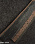 Hatsukokoro x Nigara Yorokobi SLD Copper Damascus Bunka 180mm Birch Handle