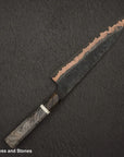 Hatsukokoro x Nigara Yorokobi SLD Copper Tsuchime Damascus Gyuto 210mm with Saya