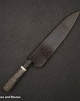 Hatsukokoro x Nigara Yorokobi SLD Copper Tsuchime Damascus Gyuto 210mm with Saya