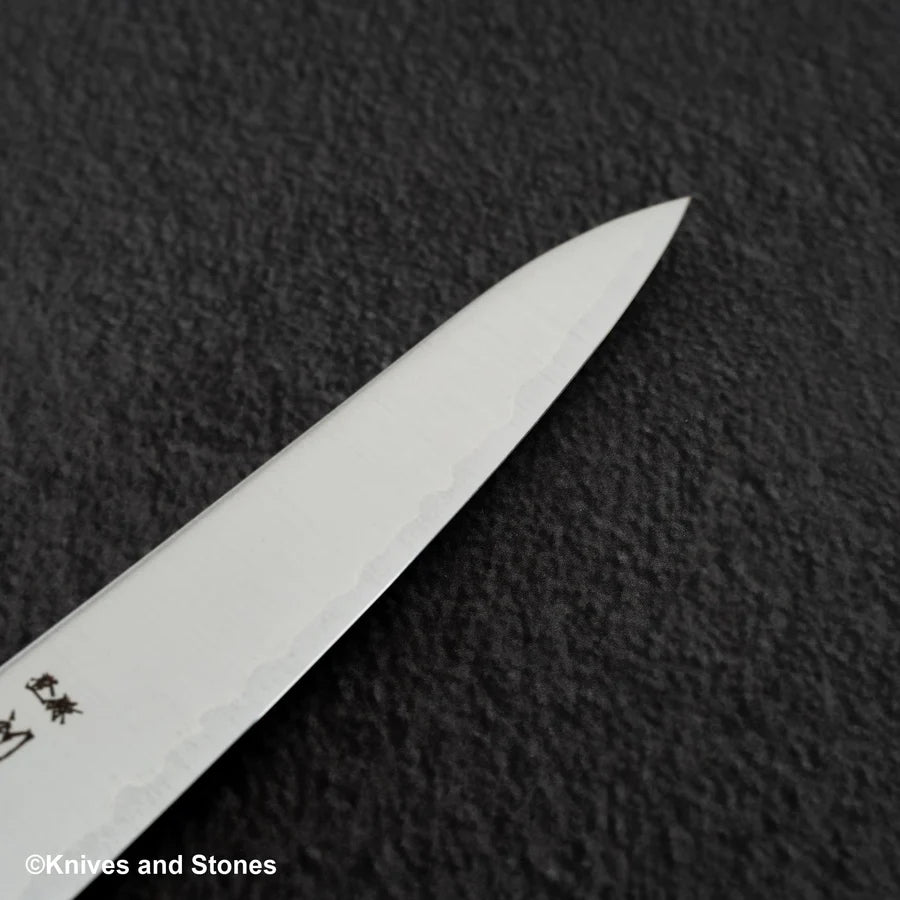 Hatsukokoro Hayabusa Aogami Super Migaki Petty 150mm Black Chacate