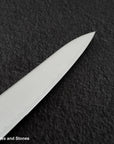 Hatsukokoro Hayabusa Aogami Super Migaki Petty 150mm Black Chacate