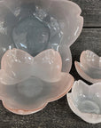 Hirota Sakura Shape Glass Plate (4pcs set)