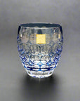 Kagami Whisky Glass "Hydrangea" 紫陽花 Edo Kiriko By Satoshi Nabetani