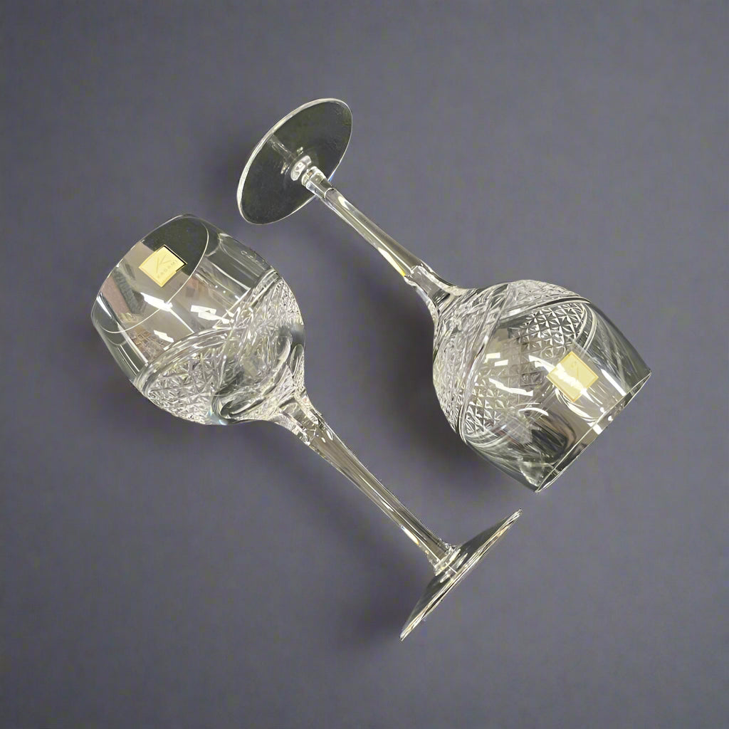 Kagami Edo Kiriko Wine Glass Pair Set - Hagoromo 羽衣