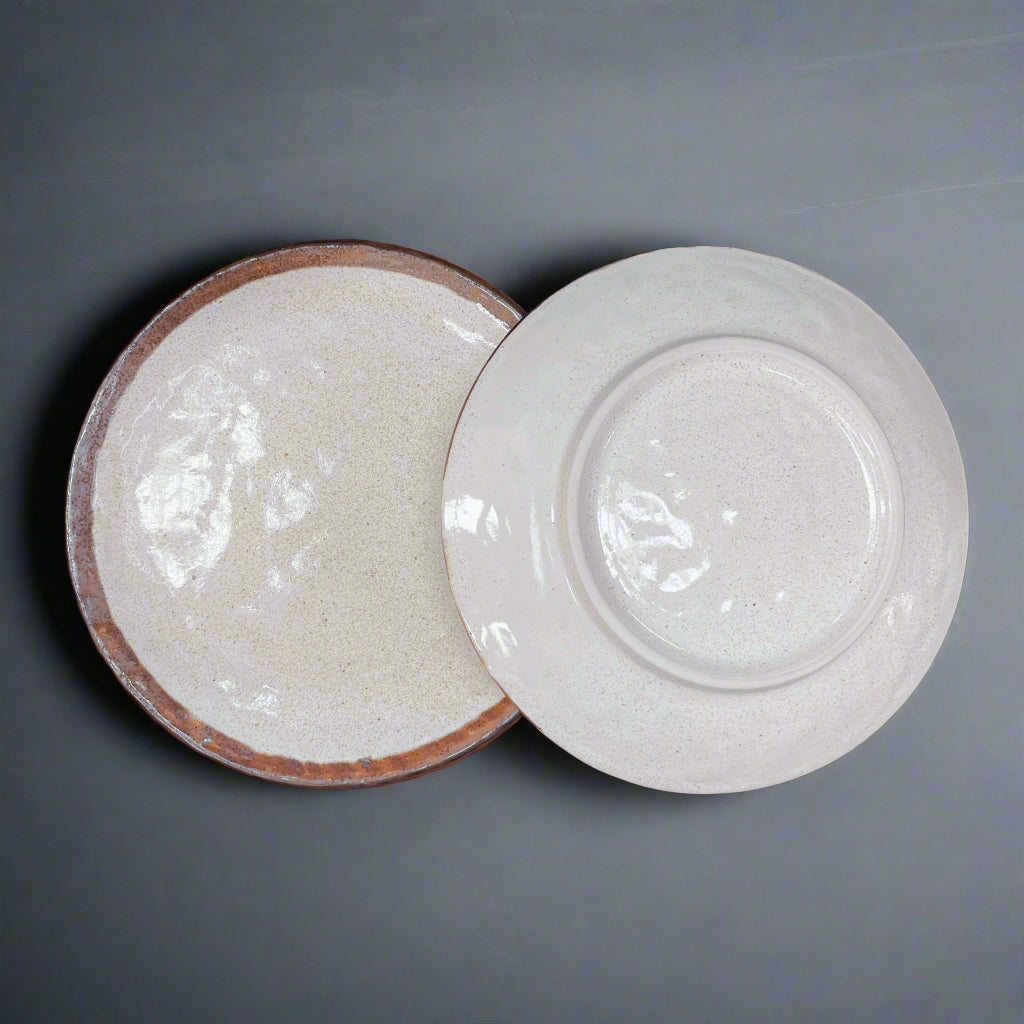 Ichiyama White Rustic Plate