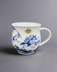 Asahido Ceramic Mug Cat & Dog Special Blue