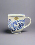 Asahido Ceramic Mug Cat & Dog Special Blue
