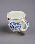 Asahido Ceramic Mug Cat & Dog Special Blue