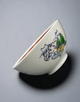 Asahido Small Cat Ukiyoe Bowl - Red Line