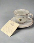 Shigaraki Ash Brush Coffee Cup and Saucer
