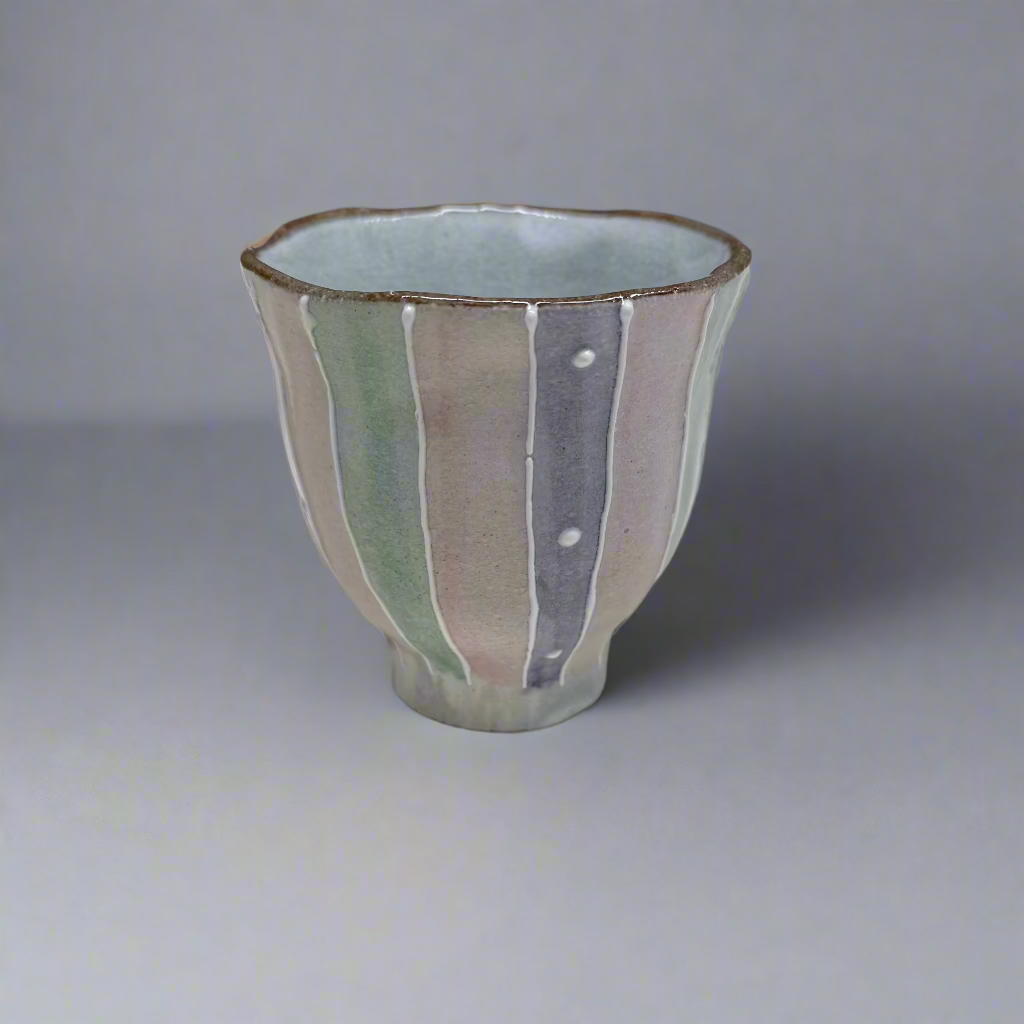 Maruko Rainbow Glazed Tea Cup
