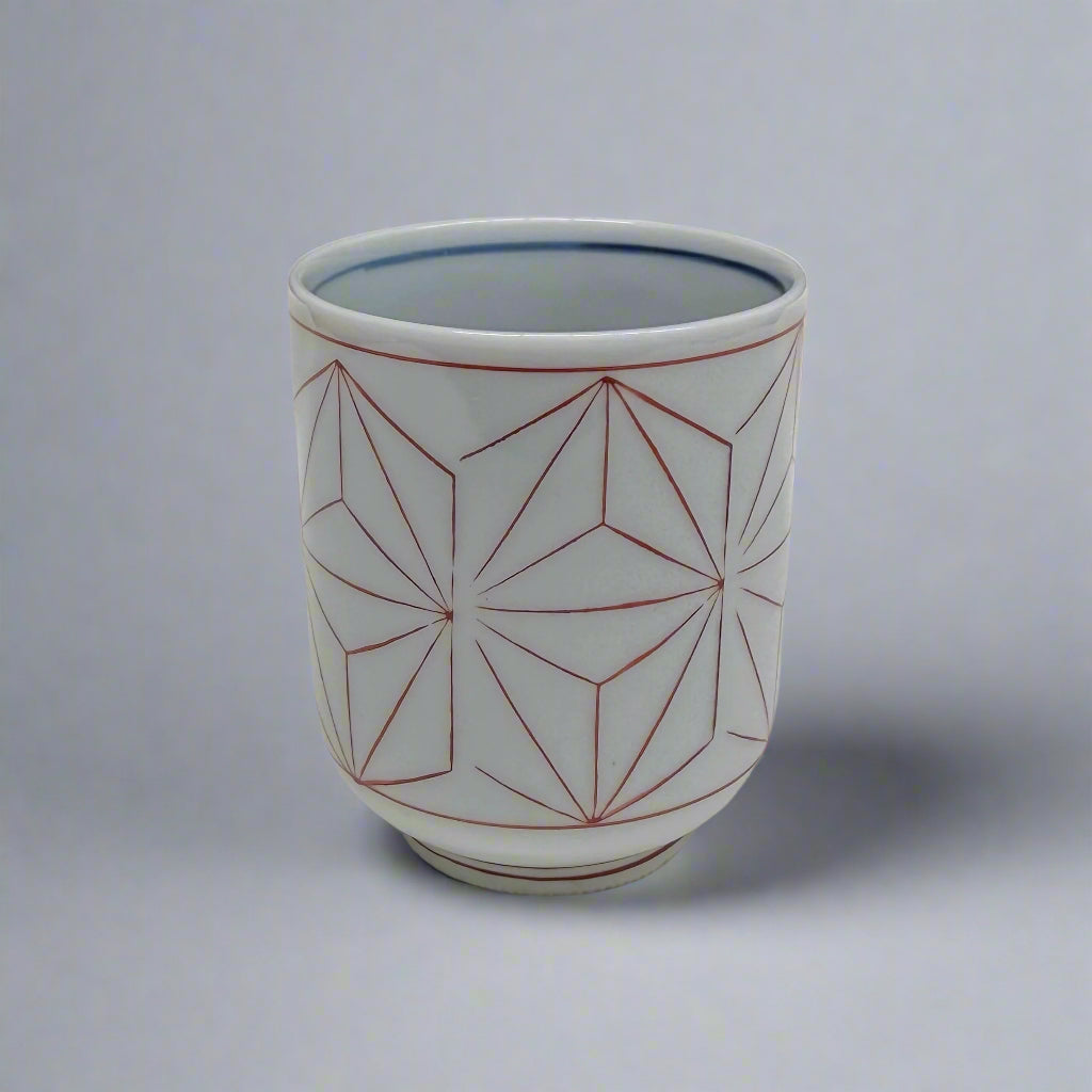 Maruko Hemp Leaf Pattern Tea Cup