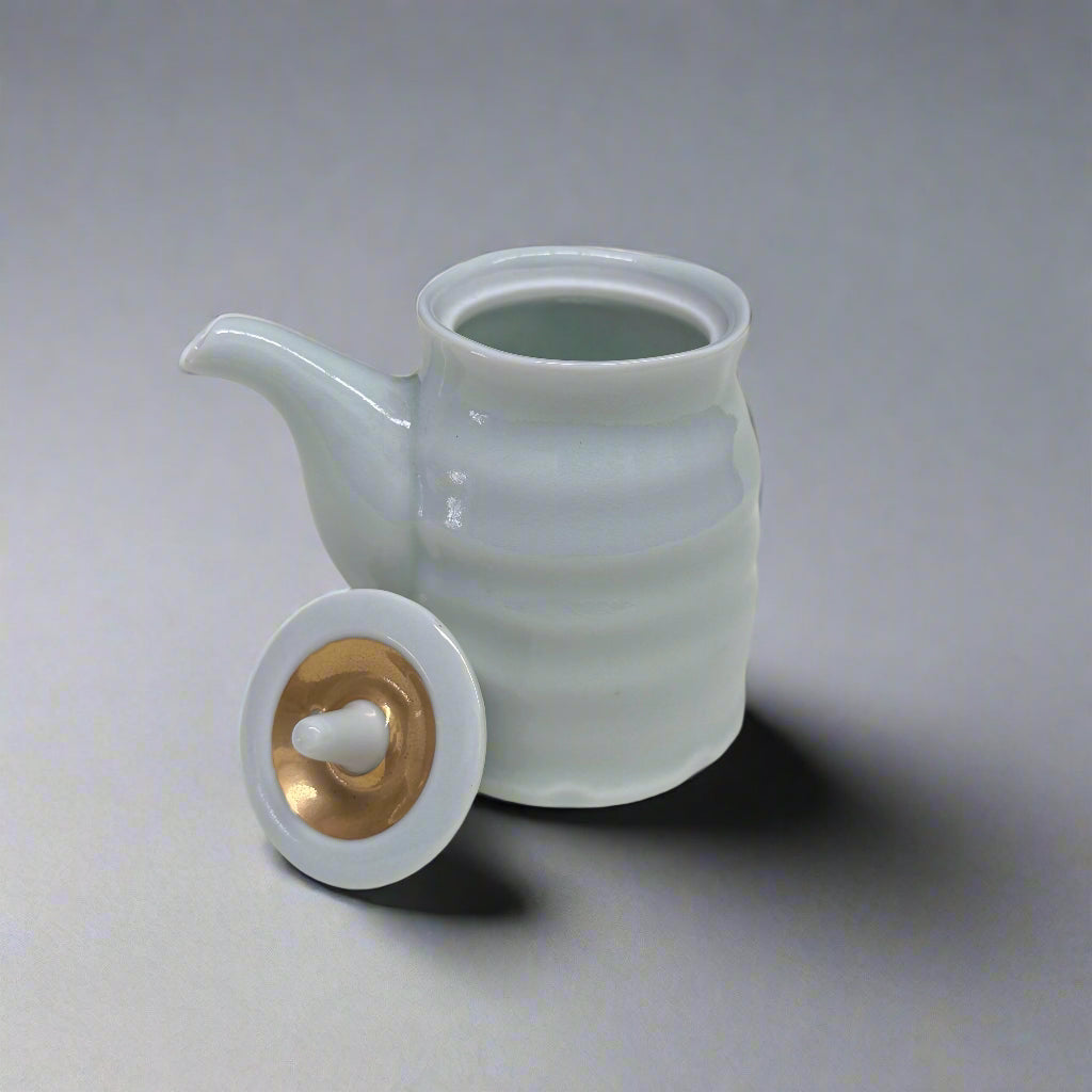 Maruko Gold-Trimmed Soy Sauce Bottle