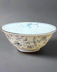 Mino-ware Fine Line Flowers Ramen Bowl