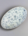 Mino-ware Fine Line Flowers Narrow Plate