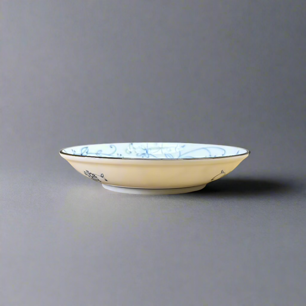 Mino-ware Fine Line Flowers Small Plate