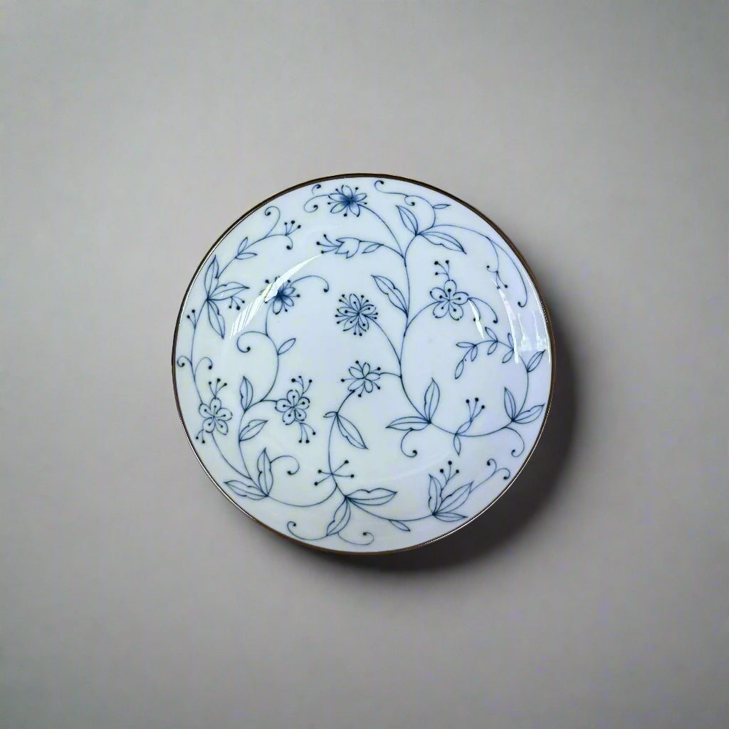 Mino-ware Fine Line Flowers Small Plate