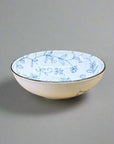 Mino-ware Fine Line Flowers Flat Bowl