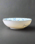 Mino-ware Fine Line Flowers Flat Bowl