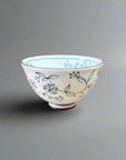 Mino-ware Fine Line Flowers Rice Bowl