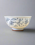 Mino-ware Fine Line Flowers Donburi Bowl