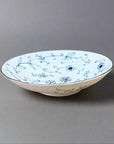 Mino-ware Fine Line Flowers Oval Plate
