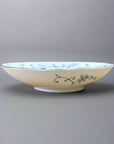 Mino-ware Fine Line Flowers Oval Plate