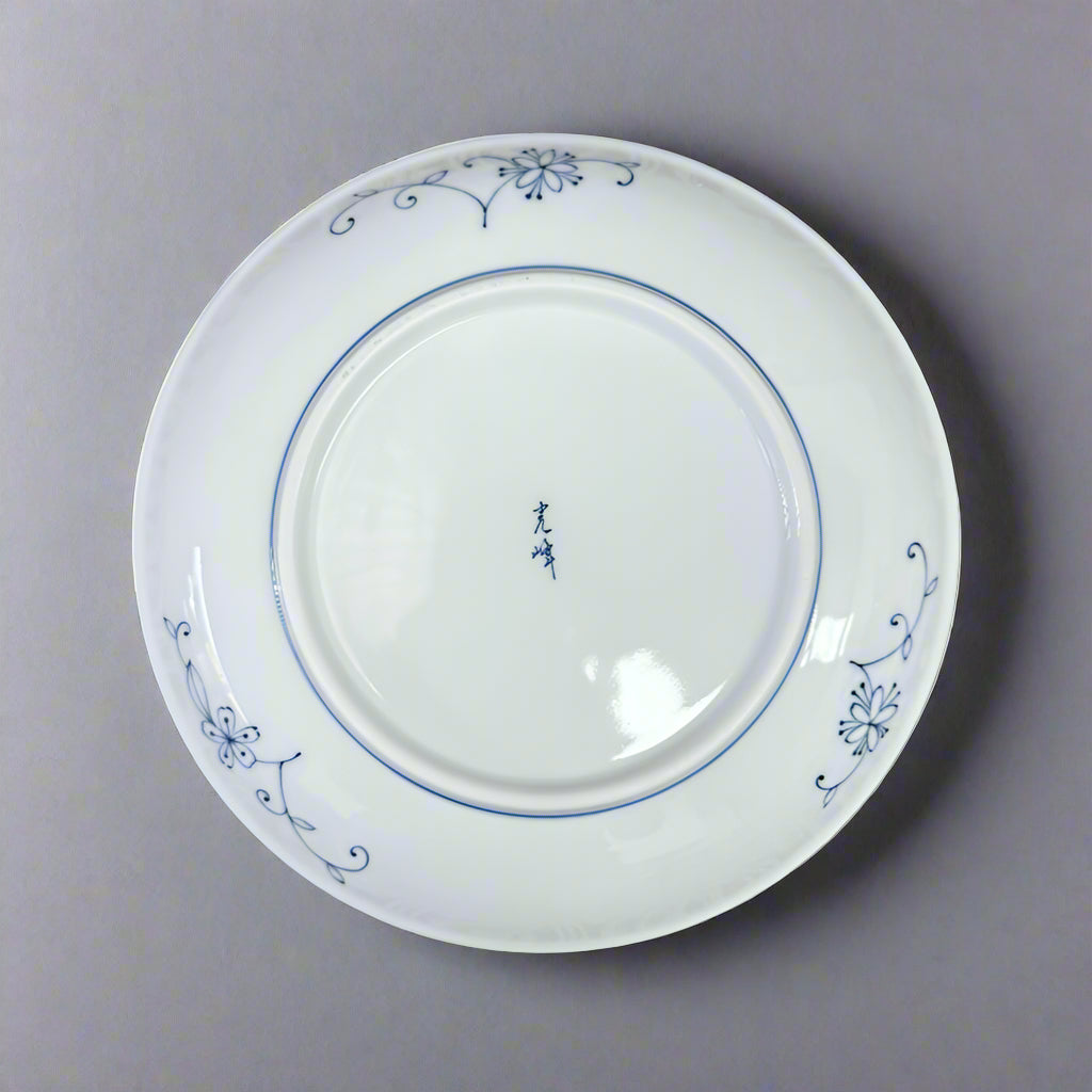 Mino-ware Fine Line Flowers Dinner Plate