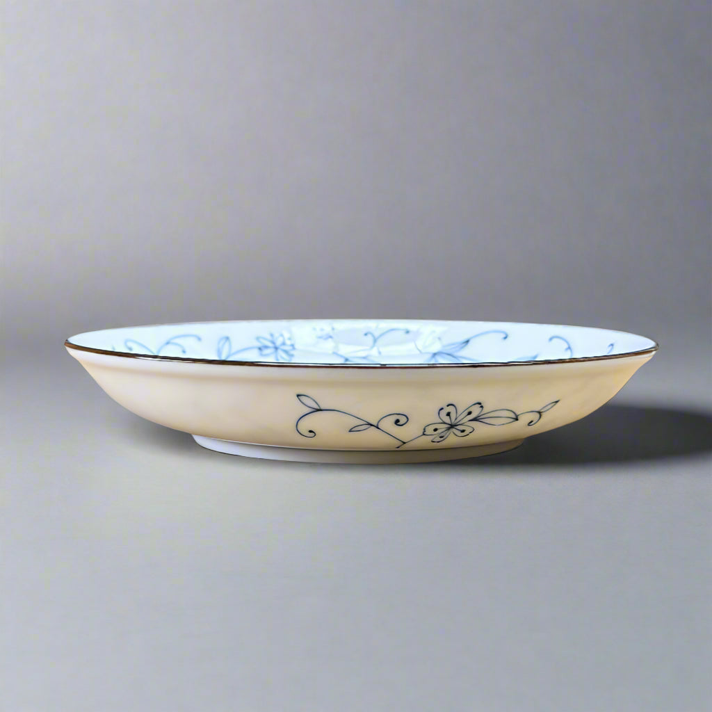 Mino-ware Fine Line Flowers Dinner Plate