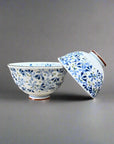 Mino-ware Sprout Pattern Rice Bowl