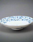 Mino-ware Sprout Pattern Oval Plate