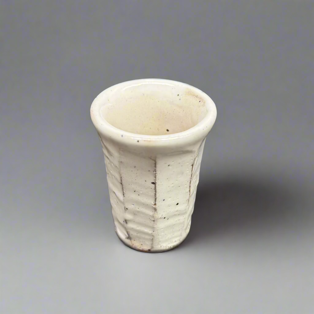 Fukui Craft White Angled Sake Cup