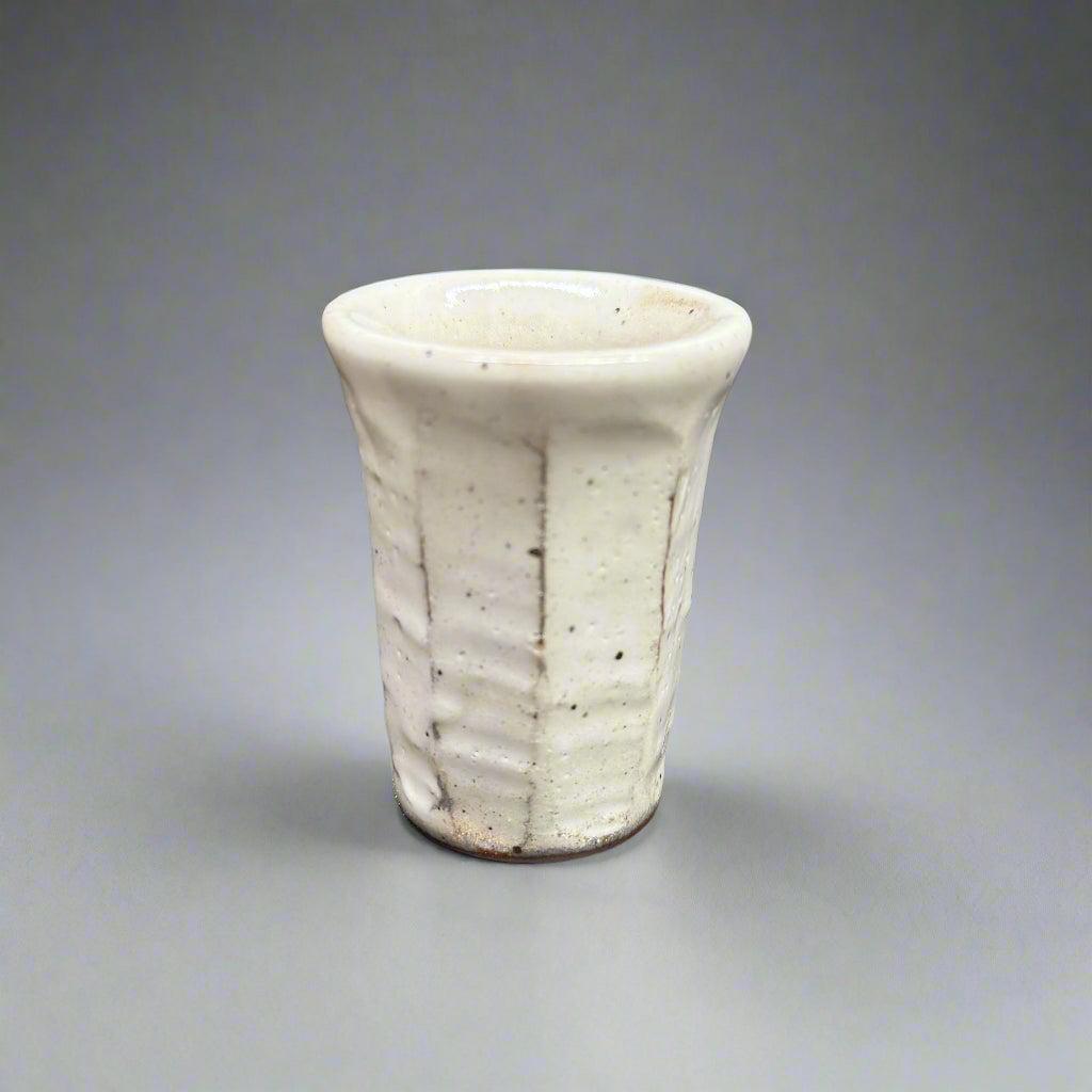 Fukui Craft White Angled Sake Cup
