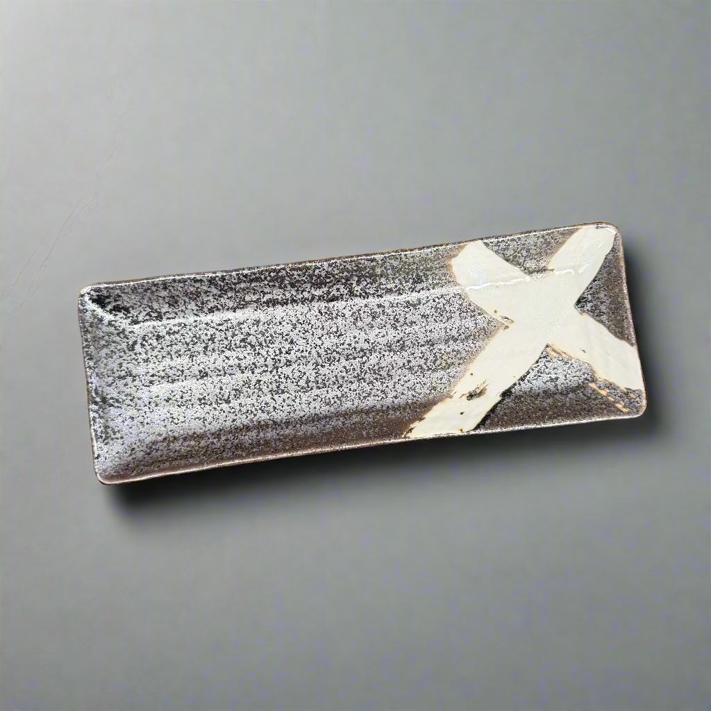 Fukui Craft Black Rectangular Plate