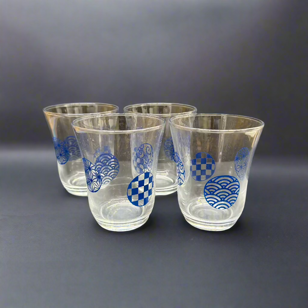 Seito Marumon Glass Cup Set (4 pcs)