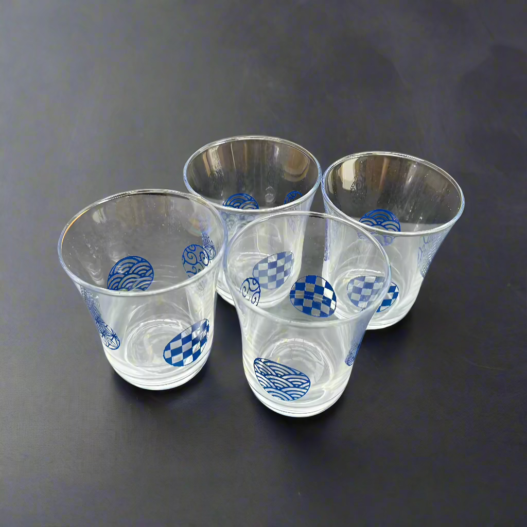 Seito Marumon Glass Cup Set (4 pcs)