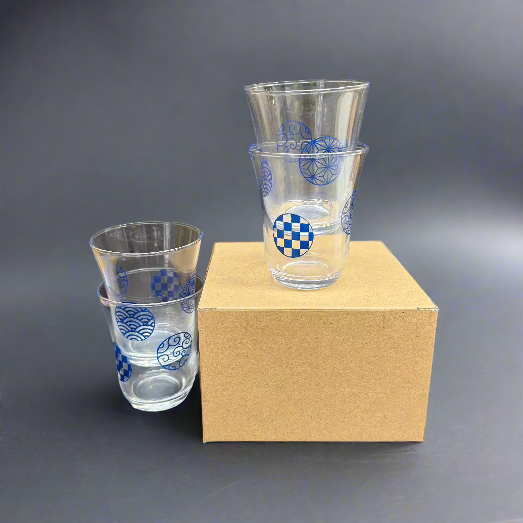Seito Marumon Glass Cup Set (4 pcs)