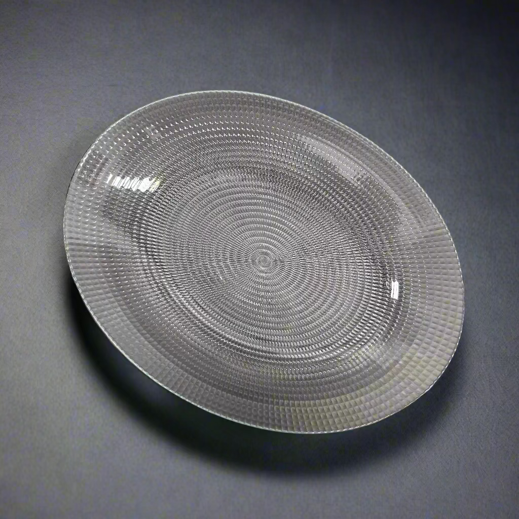 Seito Oval Glass Serving Plate 33cm