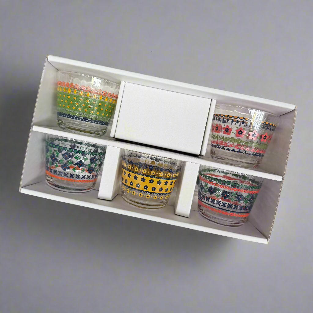 Polska Style Glass Cup Set (5pcs)