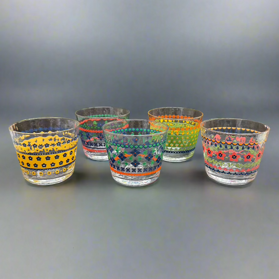 Polska Style Glass Cup Set (5pcs)