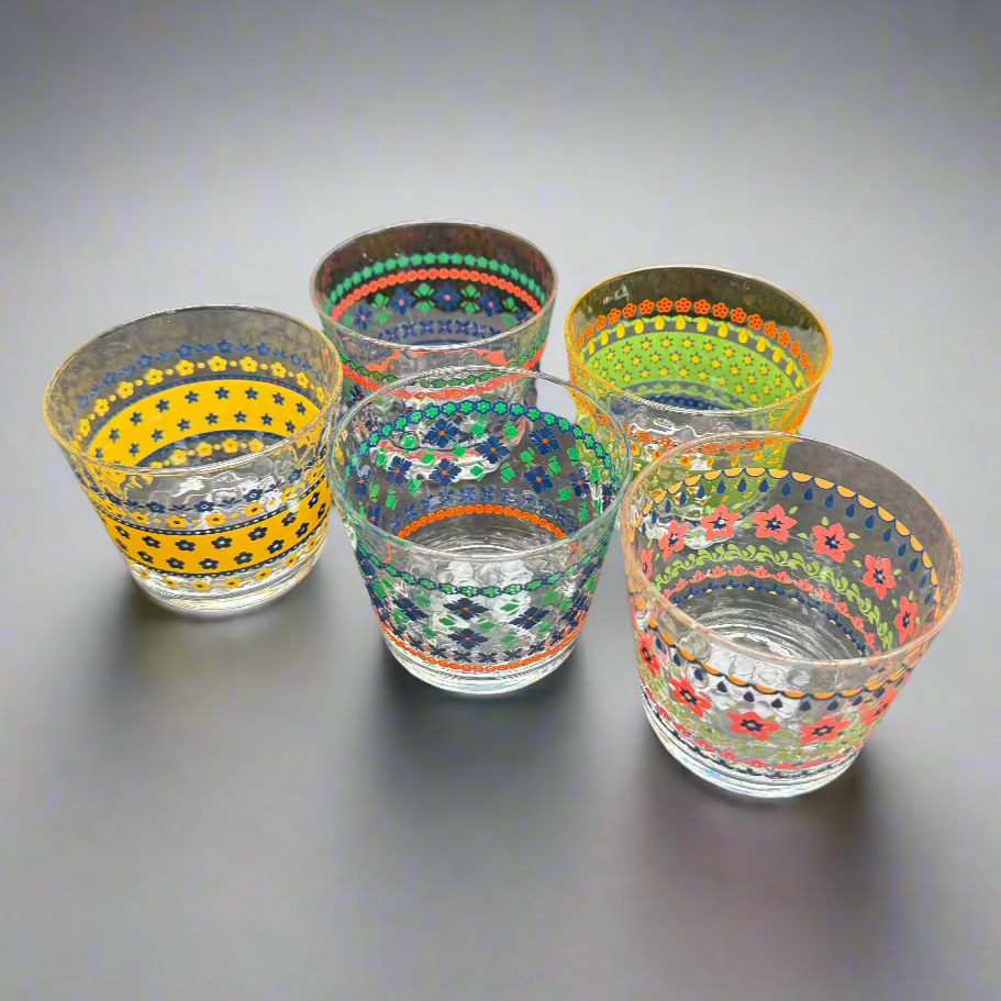 Polska Style Glass Cup Set (5pcs)