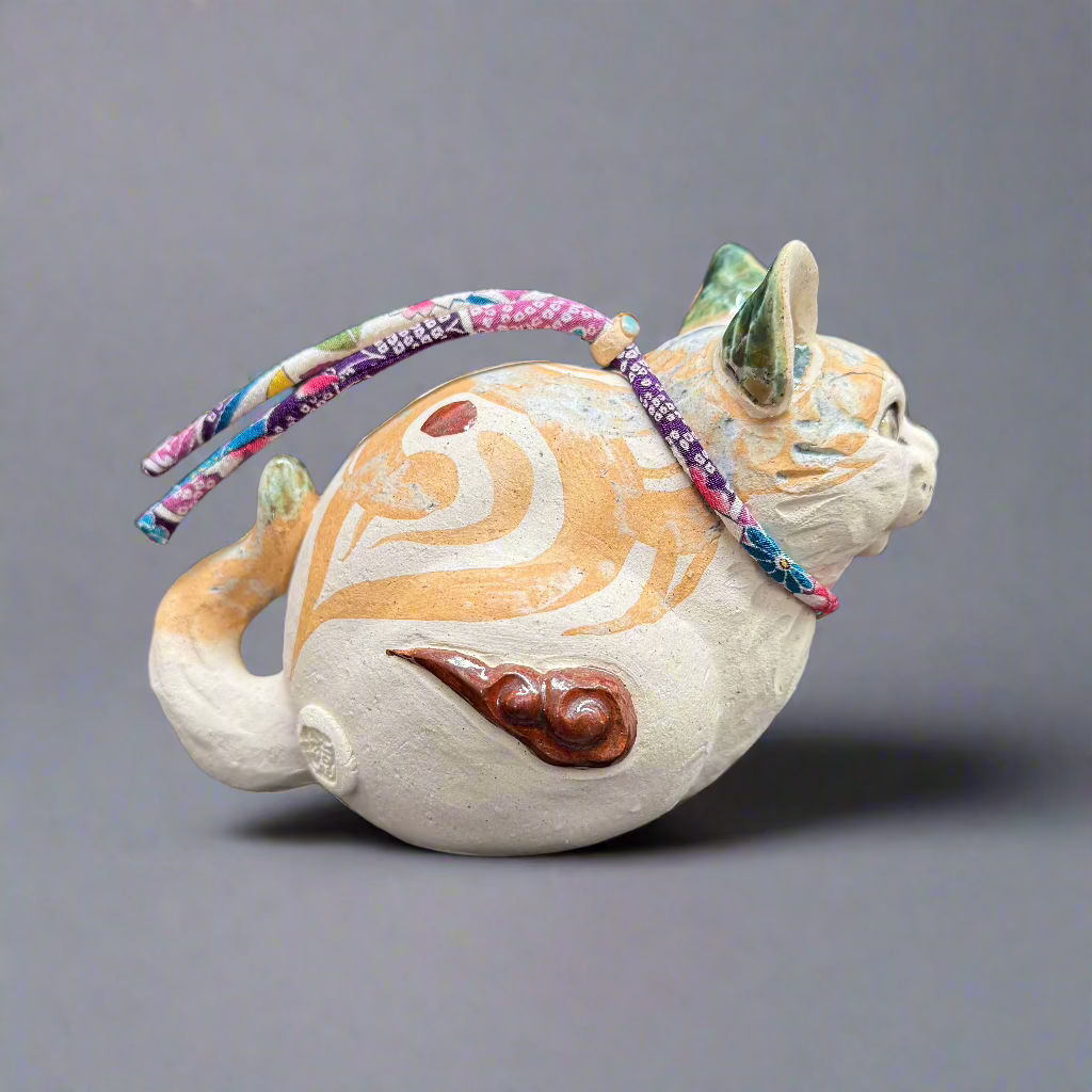 Cat Clay Sculpture NO.4