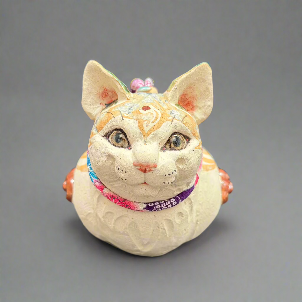 Cat Clay Sculpture NO.4