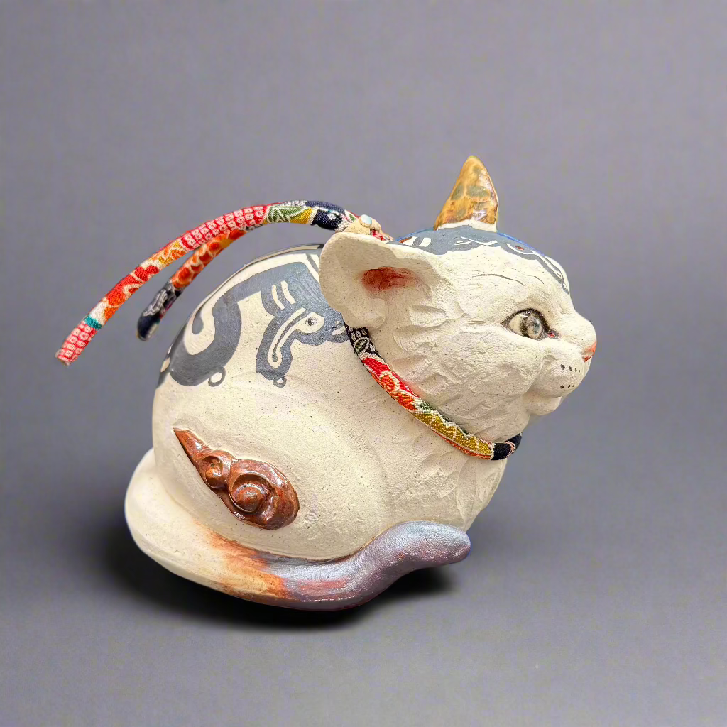 Cat Clay Sculpture NO.4 Black