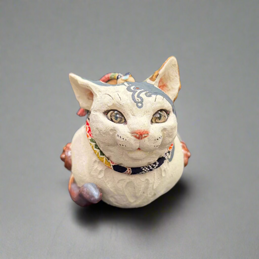 Cat Clay Sculpture NO.4 Black