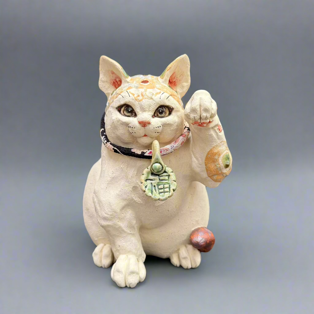 Cat Clay Sculpture NO.2-2