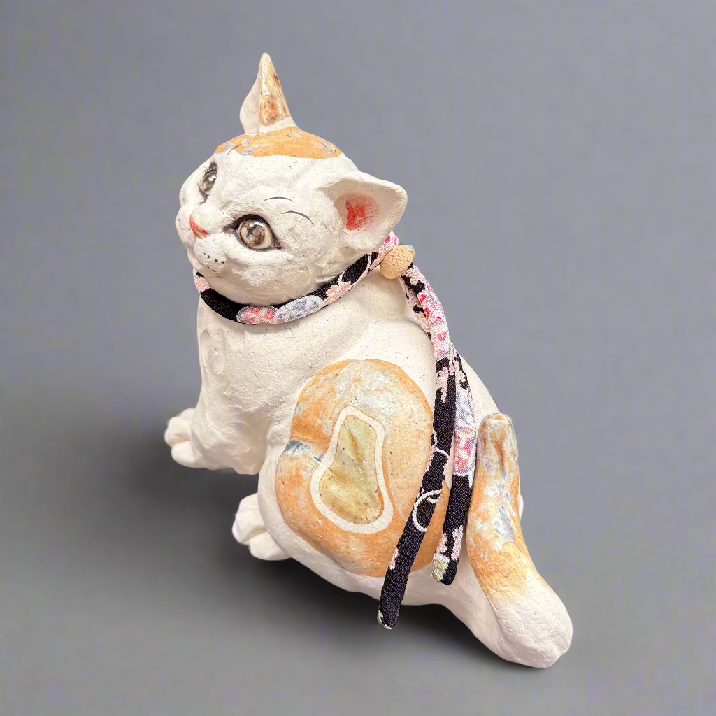 Cat Clay Sculpture NO.5-1