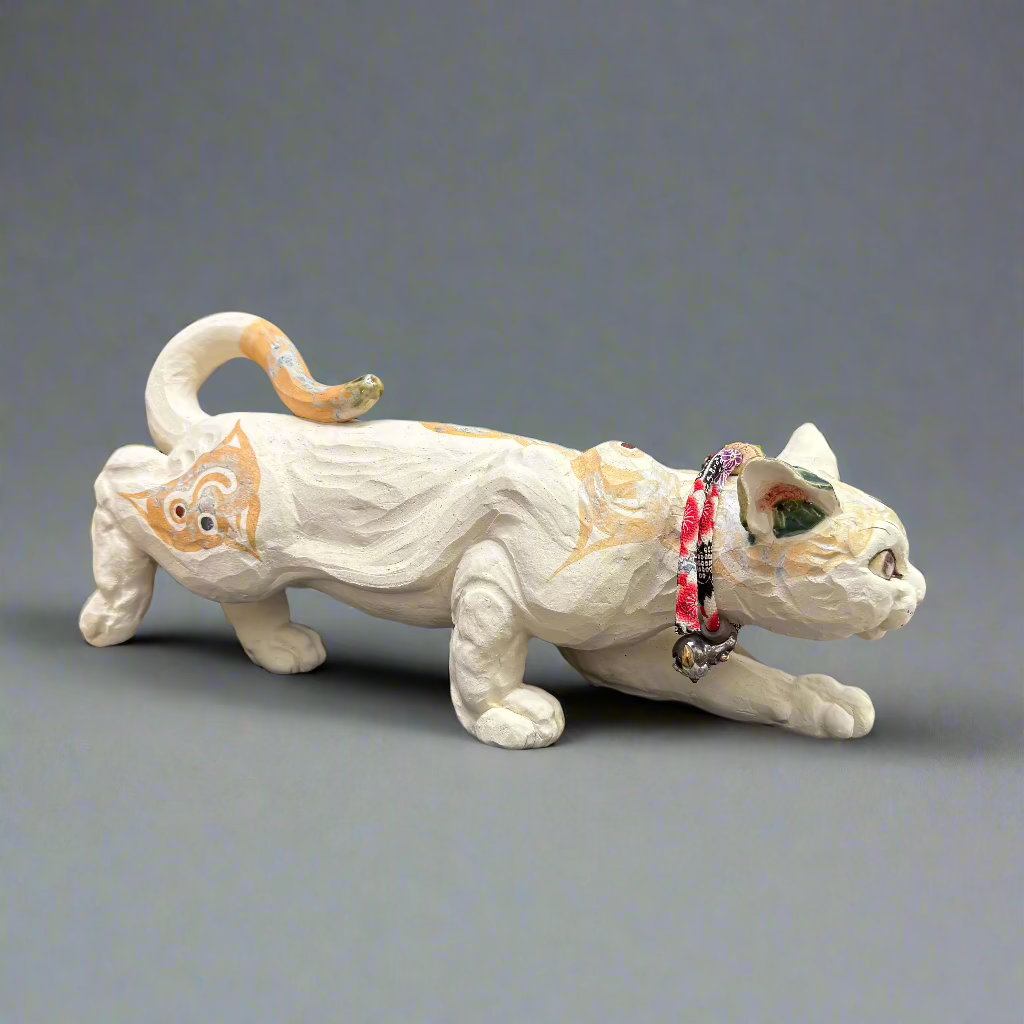 Cat Clay Sculpture NO.3