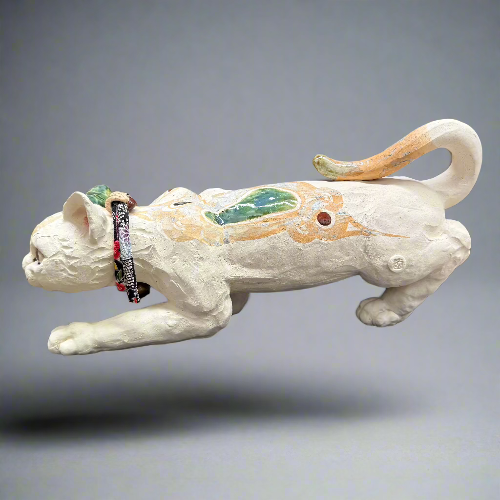 Cat Clay Sculpture NO.3