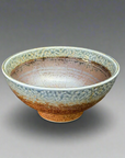Mino-ware Indigo Drip Textured Ramen Bowl
